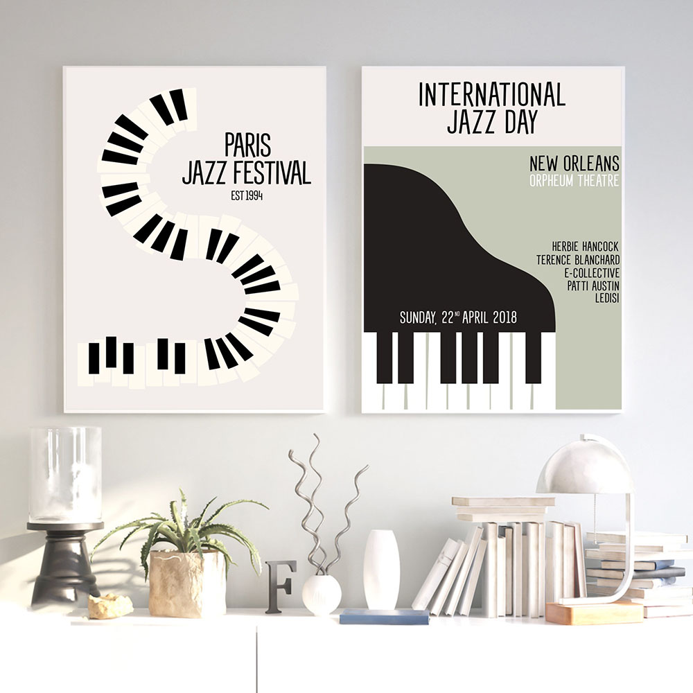 Picture Of Musical Instrument - Vintage Gallery Canvas Painting Poster Pictures