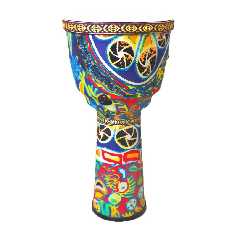 Musical Instrument Dulcimer - 10 Inch Djembe Drum Large Adult