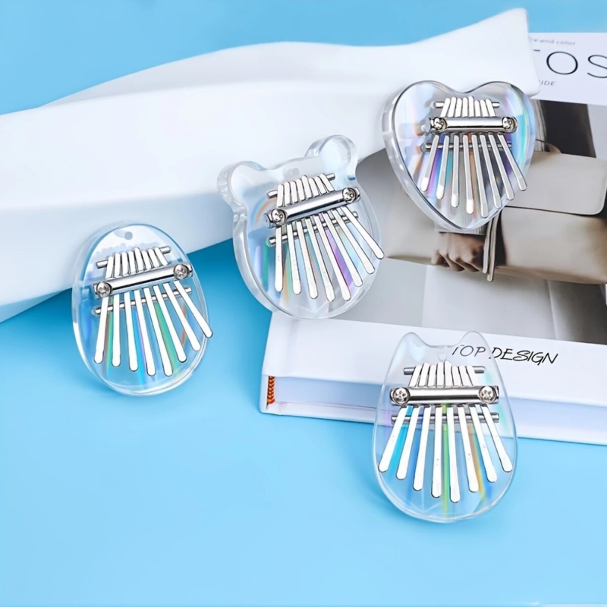 Musical Instrument Sounds - Miwayer 8 Keys Mini Kalimba Rainbow