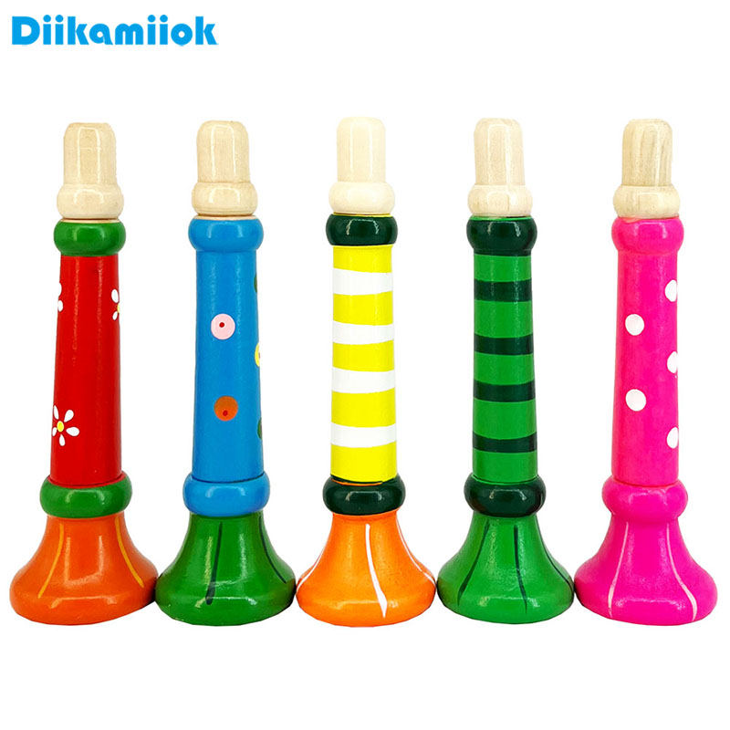 Musical Instrument Fagot - Wooden Trumpet Children Toy Horn Whistle