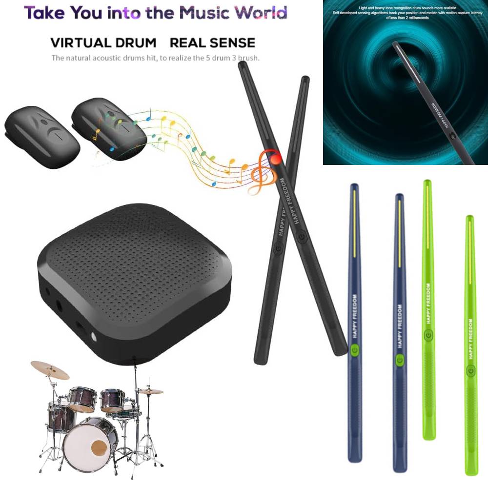 Somatosensory Virtual Drum Kit - Musical Instrument Virtual recension och pris