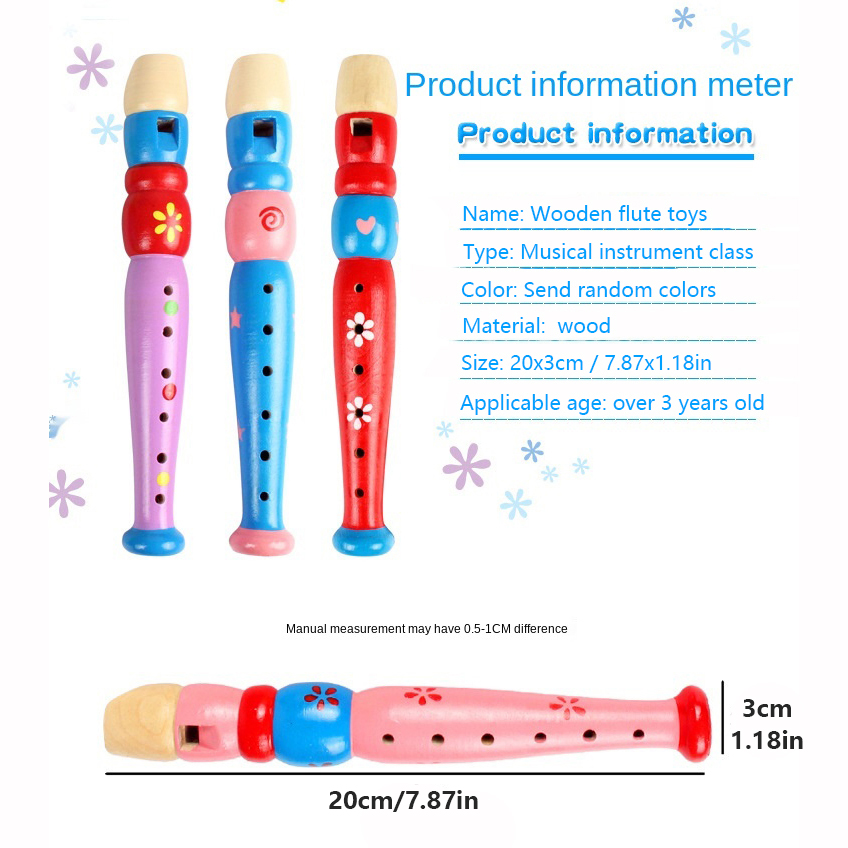 Hot Colorful Wooden Flute Musi - Musical Instrument Fagot recension och pris
