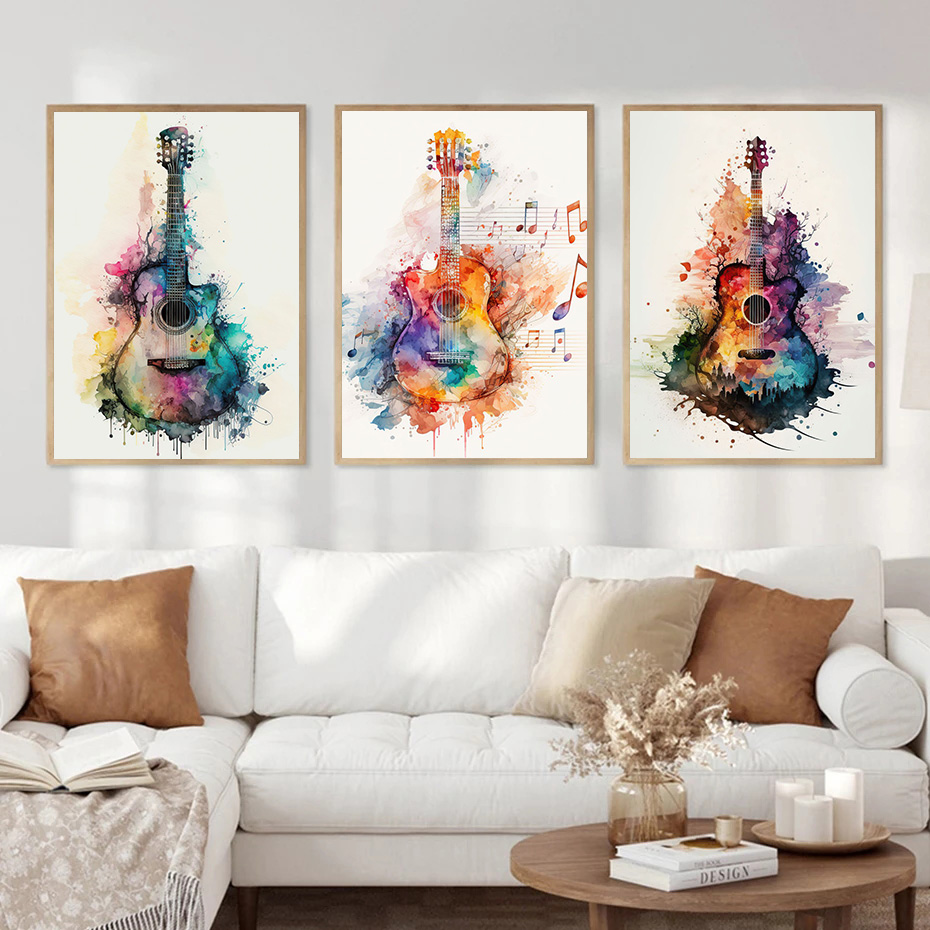 Music Instrument Guitar Waterc - Picture Of Musical Instrument recension och pris