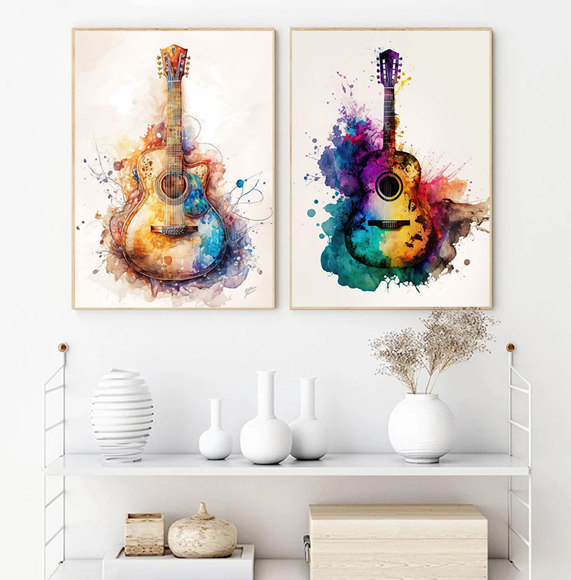 Music Instrument Guitar Waterc - Picture Of Musical Instrument recension och pris