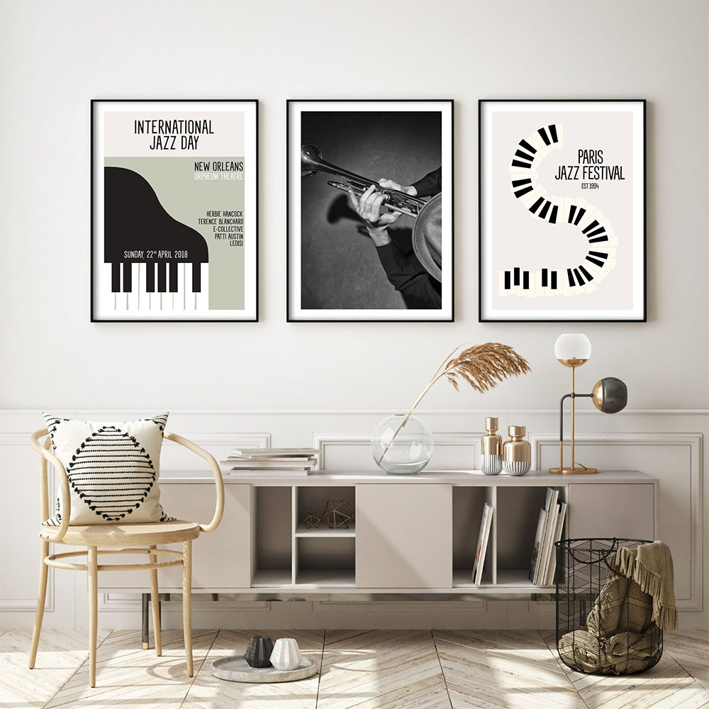 Vintage Gallery Canvas Paintin - Picture Of Musical Instrument recension och pris