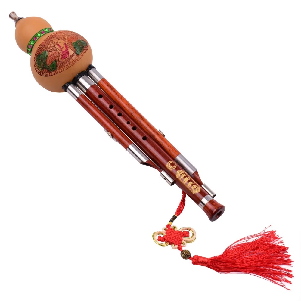 3-Tone C Key Hulusi Gourd Flut - Musical Instrument Of recension och pris
