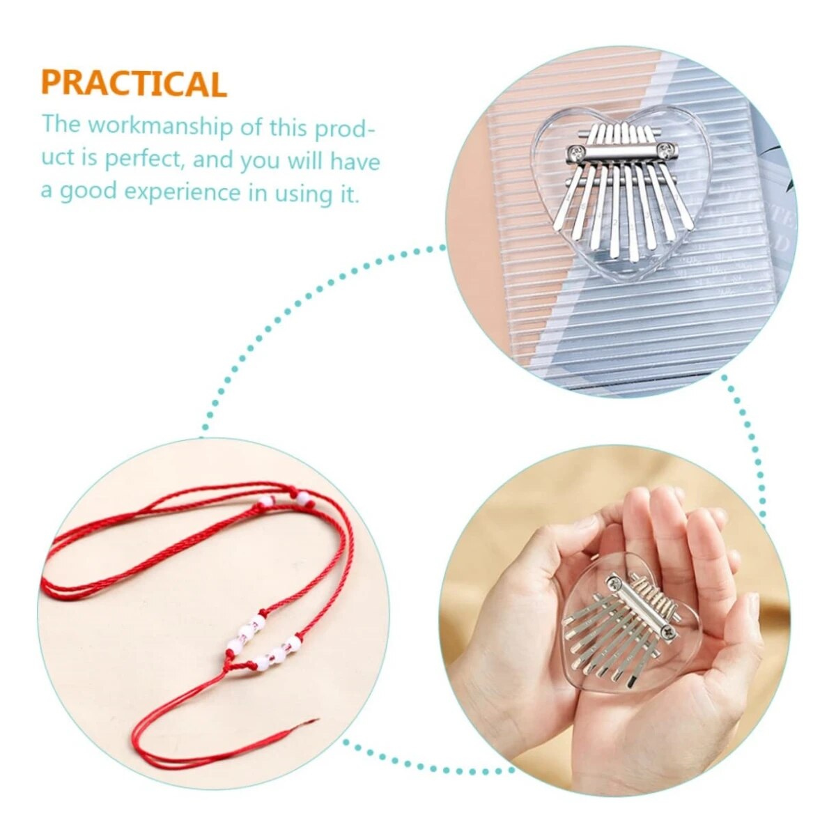Miwayer 8 Keys Mini Kalimba Ra - Musical Instrument Sounds recension och pris