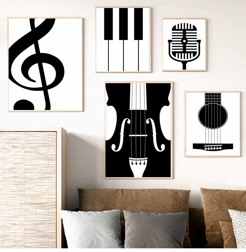 Minimalist Instrument Posters  - Picture Of Musical Instrument recension och pris