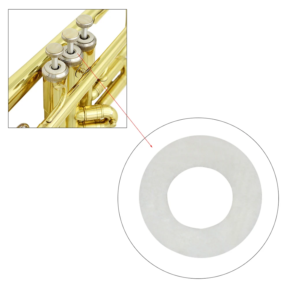 10Pcs Trumpet Felt Washers Cus - Musical Instrument Cornet recension och pris