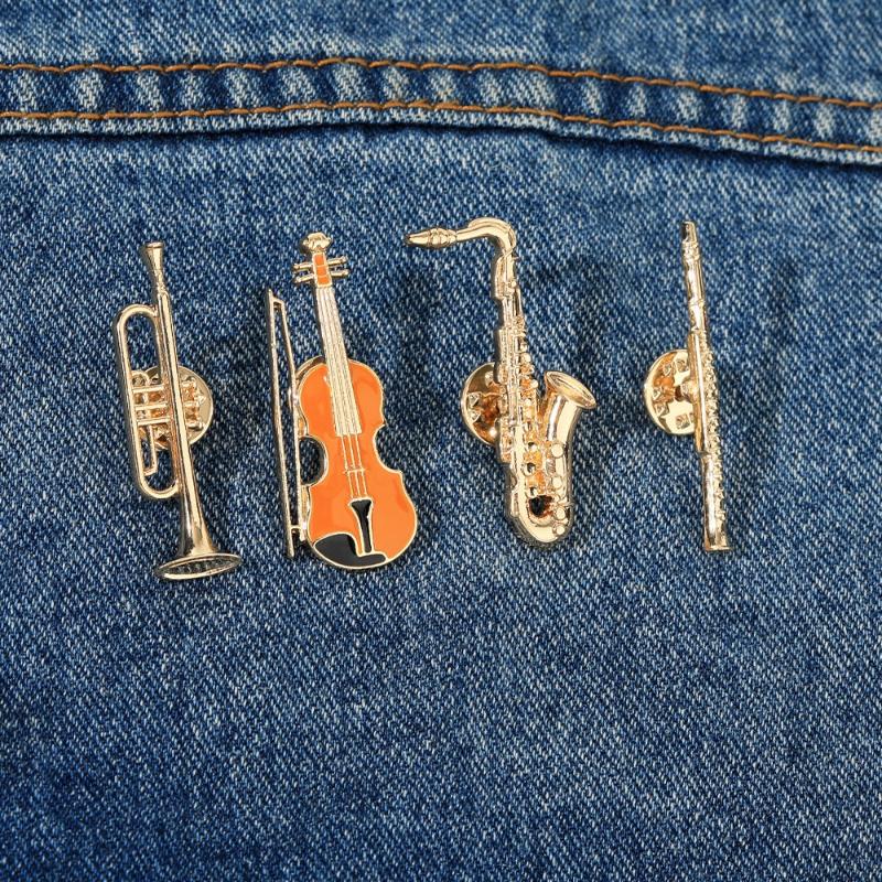 1Pcs Orchestra Inspired Badge, - Musical Instrument In Orchestra recension och pris