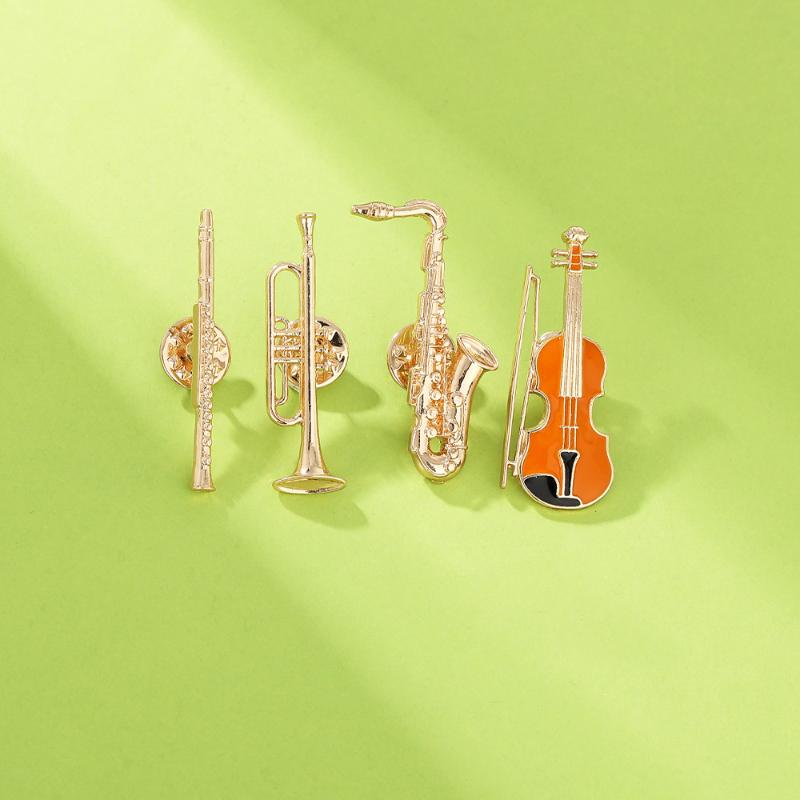 1Pcs Orchestra Inspired Badge, - Musical Instrument In Orchestra recension och pris