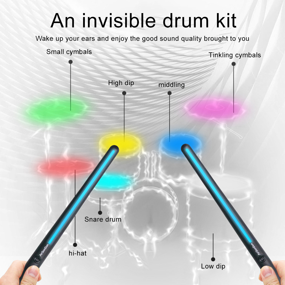 Portable Air Drum Set Air Drum - Musical Instrument Virtual recension och pris